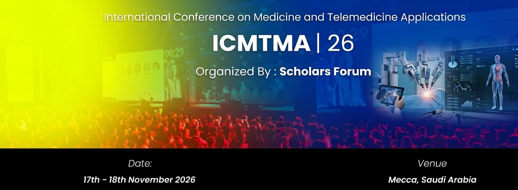 International Conference on Medicine and Telemedicine Applications ICMTMA | 26