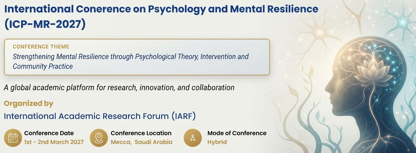 International Conference on Psychology and Mental Resilience (ICP-MR-2027)