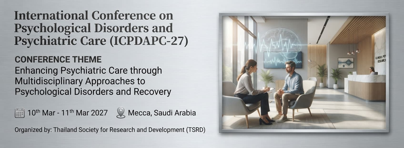 International Conference on Psychological Disorders and Psychiatric Care (ICPDAPC-27)