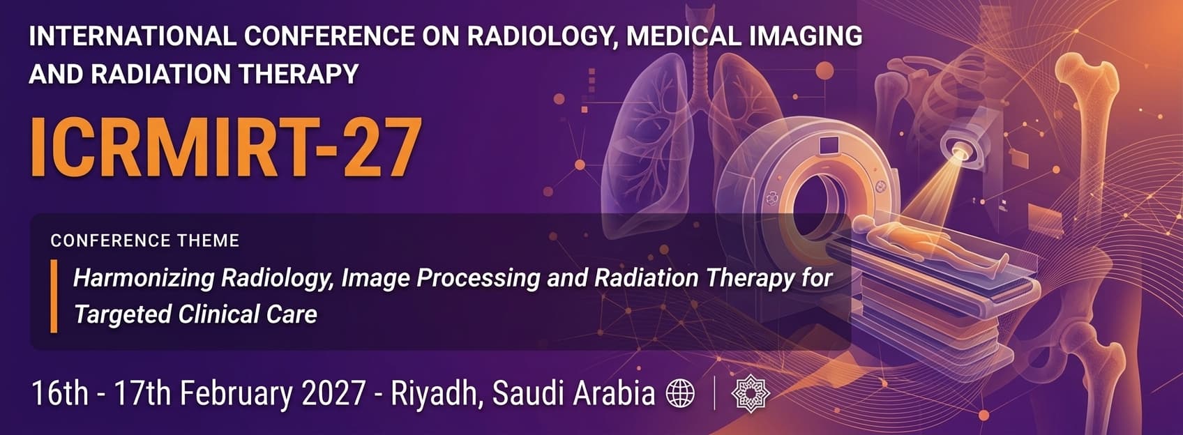International Conference on Radiology, Medical Imaging and Radiation Therapy (ICRMIRT-27)