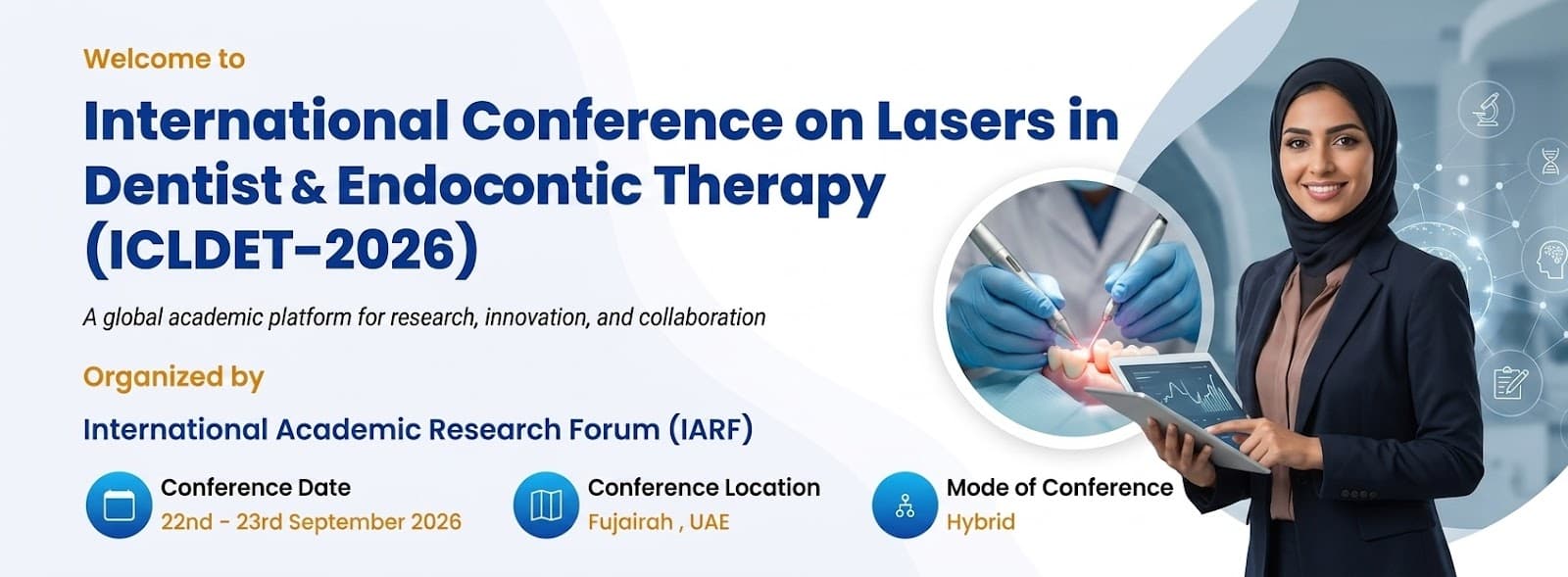 International Conference on Lasers in Dentistry and Endodontic Therapy (ICLDET-2026)