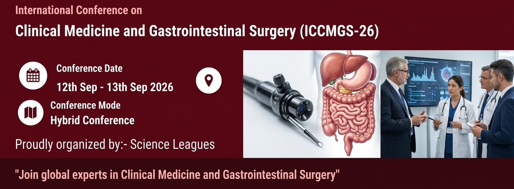 International Conference on Clinical Medicine and Gastrointestinal Surgery (ICCMGS-26)