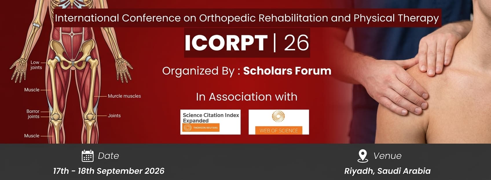 International Conference on Orthopedic Rehabilitation and Physical Therapy ICORPT | 26