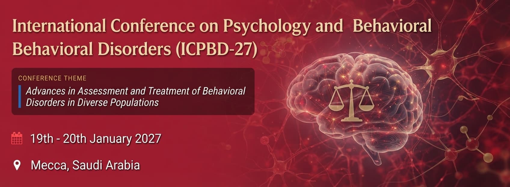 International Conference on Psychology and Behavioral Disorders (ICPBD-27)